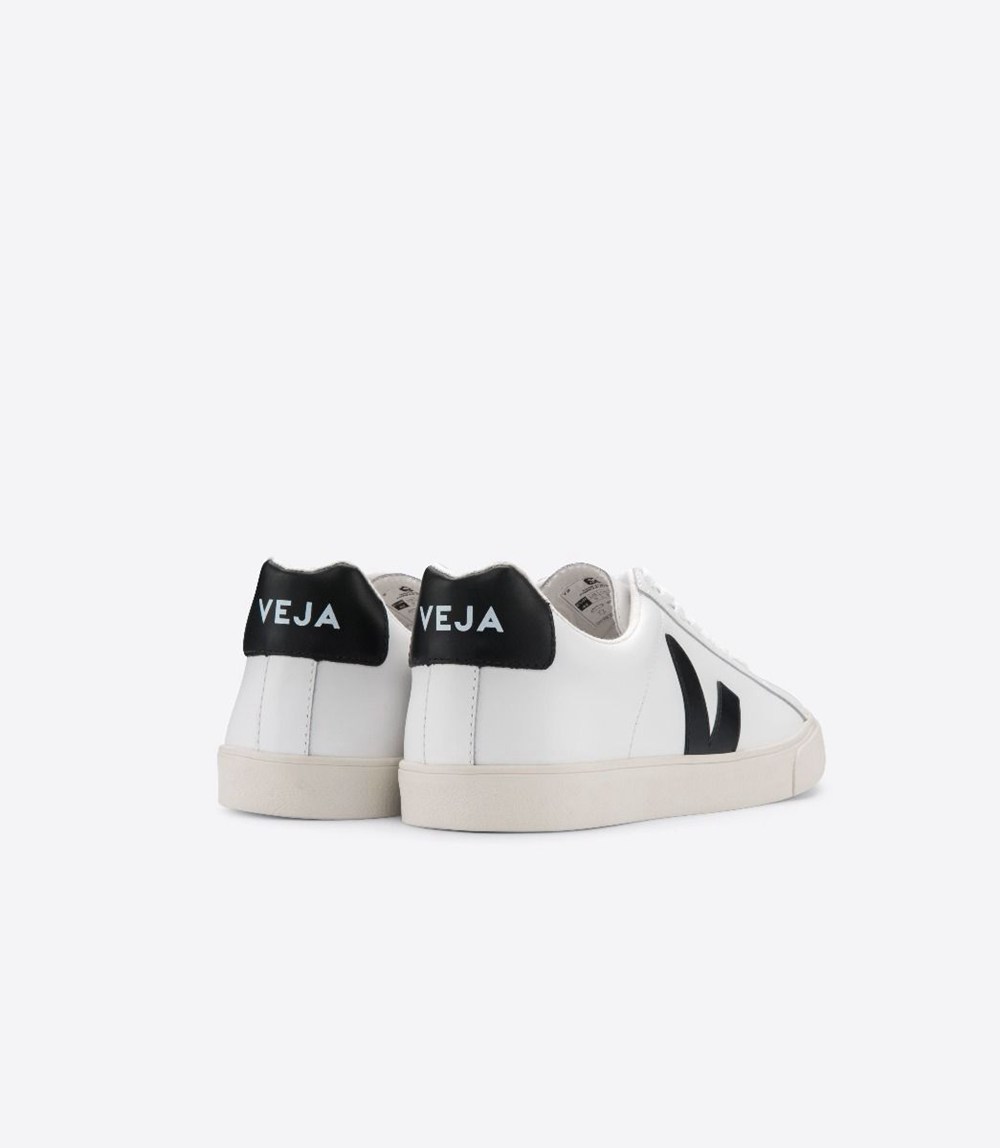 Veja Sneakers Dam - Esplar Läder - Vita/Nigga - 489750-TFR